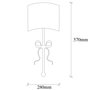 Opviq Lámpara de pared Asaf - 6982 Blanco y Negro
